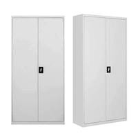 Armoire à 2 portes battantes Rangement des vêtements Casier en acier Casier en fer de gymnastique Armoire Placard Meubles de bureau