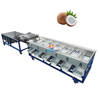 Trieuse de fruits de grande capacité 1-3 t/h Machine de tri de tambour de fruits de melon et de noix de coco