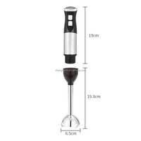 Mixeur Plongeant Électrique Ergonomique en Acier Inoxydable pour Cuisine, Mixeur à Main pour Aliments et Jus