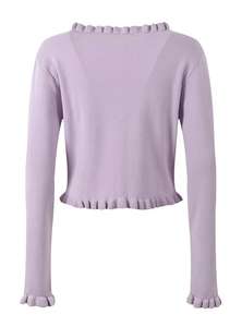 Lady French Style O-neck Long Sleeve Single-breasted <strong>Cardigan</strong> Slips Mini Dress Women Solid Knit Flowers <strong>Twin</strong> <strong>Sets</strong> - Product Image 2