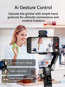 Módulo de Sensor de seguimiento AOCHUAN Smart XE AI, estabilizador de mano cardán de 3 ejes, Control de aplicación para grabación de vídeo Vlog de teléfono móvil - Product Image 5