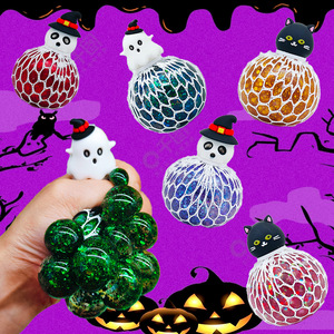 Jouets anti-stress en pectine à coudre, souple et compressible, thèmes Halloween, Noël, Fantôme, Raisin, vente en gros - Product Image 1