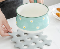 Napperons en Silicone antidérapant, tapis de Table, résistant à la chaleur, imperméable, pour la cuisine, la salle à manger, 1 pièce
