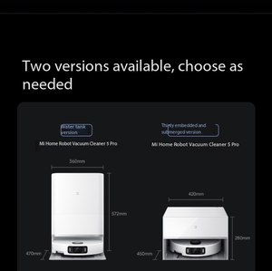 Aspirateur robot Mi Home <span class=keywords><strong>5</strong></span> Pro avec réservoir d'eau - Articles pour la maison intelligente >> Produits pour la maison intelligente - Product Image 2