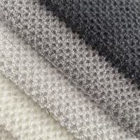Tissu de velours pour revêtement de canapé et de voiture, 100% polyester, style maille tricotée, imperméable, ignifuge, anti-plis, écologique