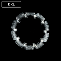 Pour Toyota Land Cruiser 2023+ Série LC76 LC70 : Kit de modernisation de phares LED avec anneaux lumineux Angel Eye et DRL, projecteurs de phares