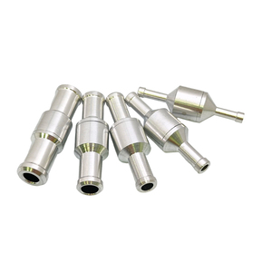 Clapet anti-retour 4-12mm en ligne Clapet anti-retour à sens unique en aluminium pour carburant, eau, gaz et air pour voiture, automobile, caravanes - Product Image 1