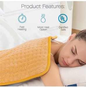 Chine Fournisseur 60X30CM 220V - 240V Coussin chauffant multi-usages, Coussin chauffant de haute qualité pour la taille du dos et des jambes pour la douleur - Product Image 5