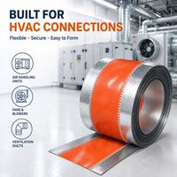 Connecteur de conduit flexible en acier galvanisé et toile PVC pour système de ventilation HVAC