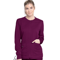 Marque privée Personnalisé À Manches Longues Extensible Grande Taille Jogger Mode Médecin Infirmière Uniformes Soins Infirmiers Scrubs Uniformes Ensembles