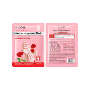 Masque exfoliant pour les mains à la rose hydratant pour peaux sèches SADOER - Product Image 1