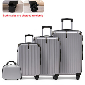 Luxury Blue ABS Carry-on Airport Trolley New Fashion Design 4-Piece <b>Suitcase</b> Luggage Set <b>Light</b> Weight - Product Image 1