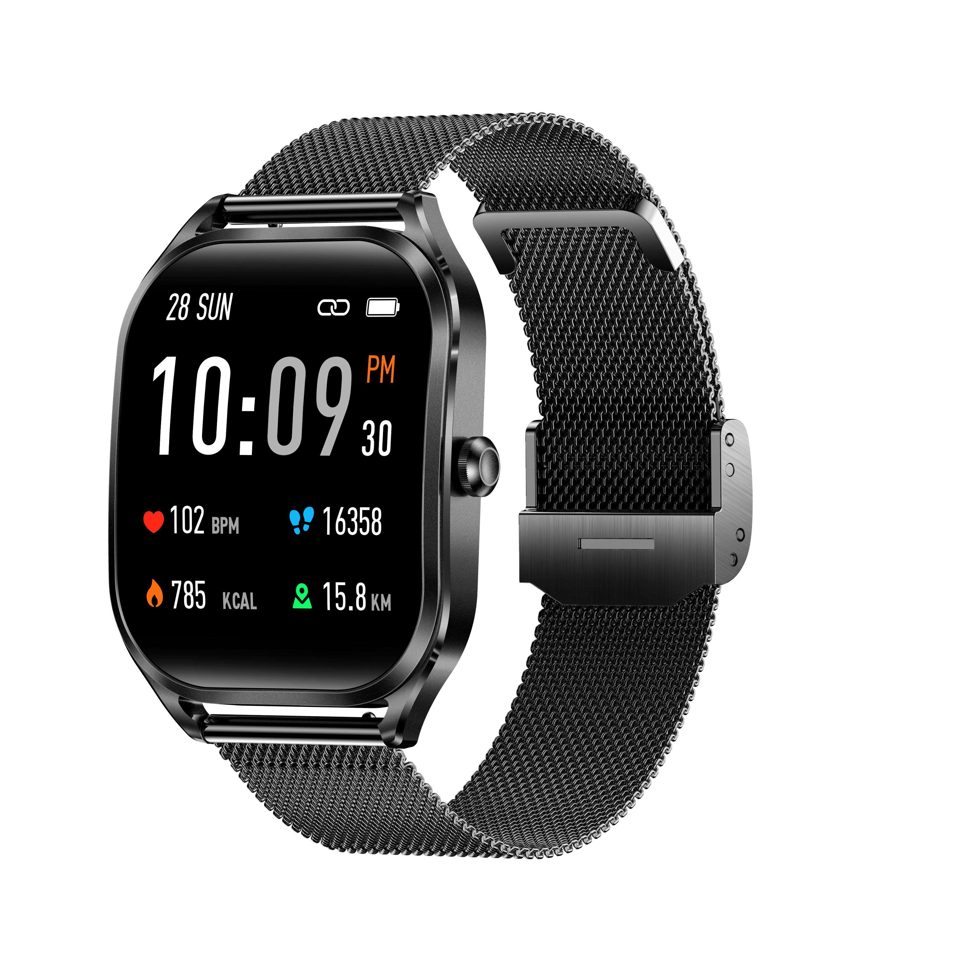 Cadre noir avec ceinture en acier