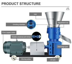 Máy ép viên thức ăn gia súc, dây chuyền sản xuất thức ăn viên, máy làm thức ăn viên cho gia súc - Product Image 4