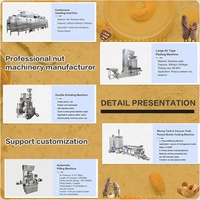 Zuid-Afrika Commerciële Maker Plant Automatische Brander Grinder Cashew Hazelnoot Pindakaas Maken Machine Productielijn