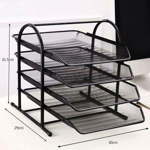 ที่จัดระเบียบโต๊ะทำงาน 4 ชั้น ถาดใส่เอกสารโลหะ - Product Image 3