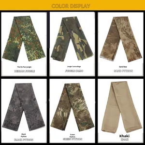 وشاح تكتيكي للرجال من ياكيدا مقاوم للرياح والرمال بنمط التمويه مربع الشكل من البوليستر قابل للتنفس لتدفئة الرقبة وغطاء للرأس - Product Image 6