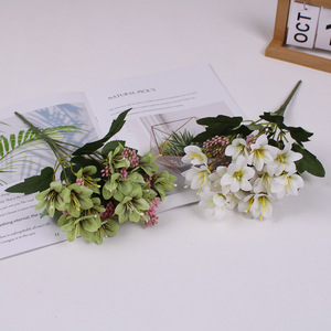 Bouquet de fleurs artificielles de style Instagram, décoration pour la maison, la salle à manger et la table basse, décoration de mariage, fleurs artificielles en soie - Product Image 1