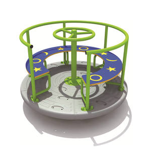 Équipement de terrain de jeu <span class=keywords><strong>rond</strong></span>-<span class=keywords><strong>point</strong></span> assis coloré non alimenté en plein air de haute qualité pour les enfants - Product Image 5