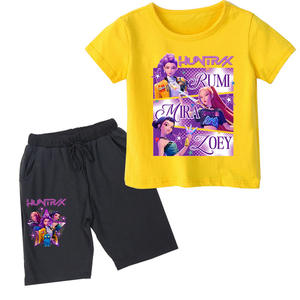 I nuovi cacciatori di demoni KPop stampano abbigliamento sportivo Casual a maniche corte per bambini - Product Image 1