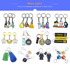 Bán buôn cá nhân 3D Xe Dễ Thương Anime cứng men kim loại Keychain tùy chỉnh Keyring vòng chìa khóa logo kim loại móc chìa khóa tùy chỉnh Keychain - Product Image 3