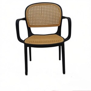 Fauteuil d'extérieur en plastique pour restaurant nordique, chaise longue de jardin - Product Image 2