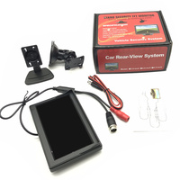 Moniteur AHD 5 pouces avec connecteur mâle aviation, écran LCD pour véhicule, pour connexion à un DVR mobile