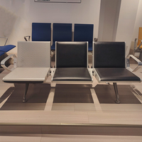 Nouveau modèle chaise d'attente d'aéroport 3 places en acier inoxydable sièges tandem pour chaise de salle d'attente utilisée à l'hôpital