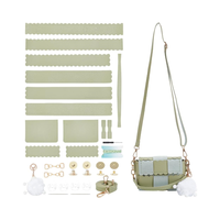Offre Spéciale bricolage sac à main en cuir PU sac à bandoulière Kit de fabrication, pour bricolage sac à main accessoires sac à bandoulière fabrication