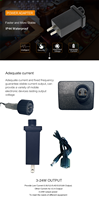 Adaptateur secteur 24W 12V 2A avec prise EU/US, certifié ETL FCC CE, étanche, alimentation pour bande LED 1.5A, éclairage décoratif