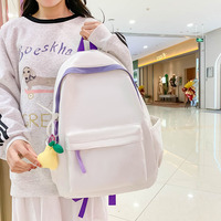 Bon marché, vente en gros de cartable pour filles, garçons, enfants, cadeau de voyage simple et décontracté, sac à dos en nylon pour l'école des enfants pour la charité