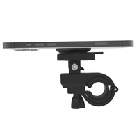 Support de téléphone portable pour moto, matériau ABS flexible, fixation par clip pour téléphones de 4 à 7 pouces