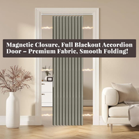 Rideau de porte magnétique double face moderne nouveau matériau en faux lin pliant imperméable et coupe-vent en polyester