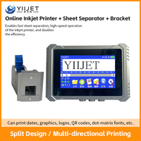 Impresora de Inyección de Tinta Industrial Automática TIJ de 600 dpi con Pantalla Táctil, Código QR, Código de Barras, Fecha, Número de Lote, para Plástico, Metal y Cartón