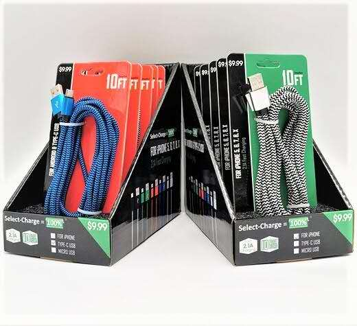 Wholesale Metal Quick Charging Phone Charger Cable 10ft Nylon Braided 2A Phone Charging Cable USB C Data Cable