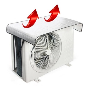 Couvertures de climatisation en feuille d'aluminium pour kit d'<span class=keywords><strong>extérieur</strong></span> Isolation thermique Couvertures de protection pour climatiseur Pare-soleil Couverture extérieure pour climatisation - Product Image 1