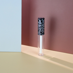 5ml sérigraphie cosmétique en plastique mince longue lèvre glaçure Tube muet argent motif oeil <span class=keywords><strong>noir</strong></span> Tube Eyeliner marbre Mascara apprêt - Product Image 4