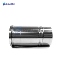 Liner Silinder D6CB-FF-W Kualitas OEM Diameter 130mm, Selongsong Silinder D6CB OEM 21131-84400 untuk Mesin HYUNDAI D6CB