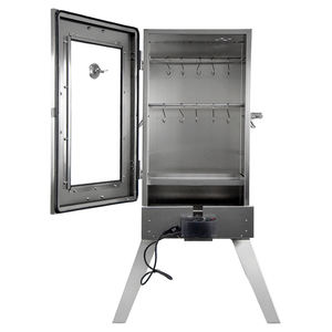 شواية وفرن تدخين خارجي حديث من الفولاذ المقاوم للصدأ من Ur-health مع شواية دوارة للتخييم - Product Image 2