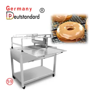 High Quality Stainless Steel Commercial Donut Glazing Machine Doughnut Fryer And Glaze Machine Glazing Machine For Doughnuts