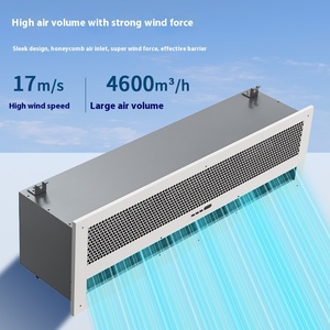 Powerful 0.9/1.2/1.5/1.8m Commercial Air <b>Curtain</b> for Shopping Mall Supermarkets Embedded Fan Motors Core Component DC Fan Motor - Product Image 1