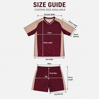 Ensemble de maillot et short de football personnalisés pour jeunes, col en V, uniforme de sublimation pour l'entraînement de football junior et les compétitions de club