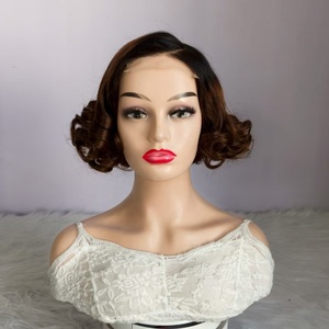 วิกผมแท้ Remy แบบผูกเชือกด้านหน้า HD Lace ทรงบอดี้<span class=keywords><strong>เวฟ</strong></span> 4x4 วิกผมแท้แบบเต็มศีรษะ <span class=keywords><strong>สี</strong></span>บลอนด์แพลตตินั่ม ขนาดเล็ก ทรงบ๊อบสั้นแบบยืดหยุ่น - Product Image 6