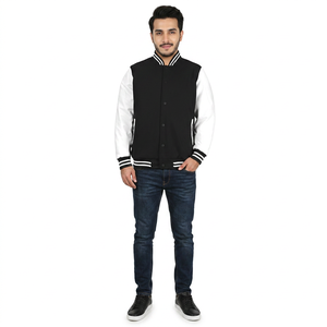 Chaquetas Cortavientos de Invierno Personalizadas para Hombre, con Logotipo Bordado, Diseño Varsity con Letras en la Parte Delantera, Talla Grande, Estilo Béisbol - Product Image 1