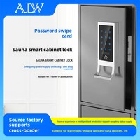 Casier à mot de passe électronique intelligent Connectivité WiFi Alliage d'aluminium Gym Billard Cue Casier Porte Tiroir à chaussures en bois Stockage Cloud