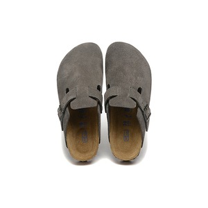 <span class=keywords><strong>Sabots</strong></span> Boston en daim taupe Tendance Printemps 2026 Mules orthopédiques du fabricant Semelle en liège souple Pantoufles à semelle souple Vente en gros Logo personnalisé - Product Image 6