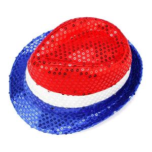 जूली संयुक्त राज्य अमेरिका के ध्वज रंग लाल सफेद नीला देशभक्त पार्टी Forora टोपी - Product Image 4