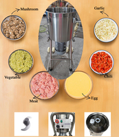 Mesin Blender Komersial 20L 32L untuk Pasta Bawang, Mesin Penghancur Daging Babi Ikan, Mesin Pencacah Wortel Kol, Mesin Pembuat Bubur Buah Tomat