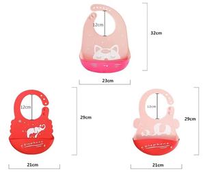 2022 populaire bébé silicone <span class=keywords><strong>bavoir</strong></span> dessin animé en trois dimensions imperméable doux bébé <span class=keywords><strong>bavoir</strong></span> - Product Image 3