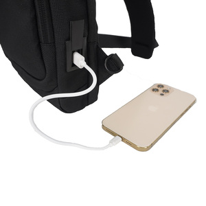 Borsa Impermeabile e Antifurto da Lavoro per Uomo e Donna, Tracolla a Petto in Nero e Beige - Product Image 5